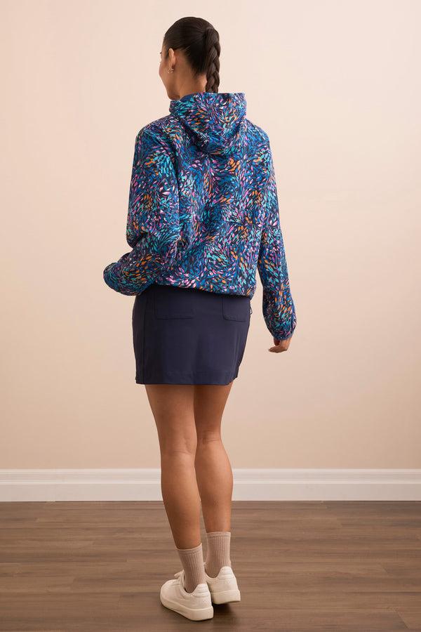 Tribal Veste À Capuche En Tissu Extensible Dans Les 4 Sens Avec Fermeture Éclair Sur Le Devant