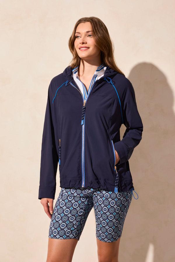 Tribal Veste À Capuche Extensible Dans Les 4 Sens Avec Détails Contrastés