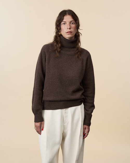 tricot Col roulé en cachemire Marmotta Femme – Tricot