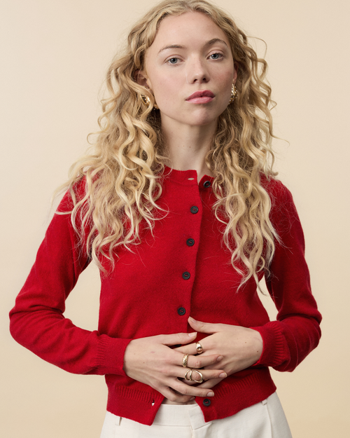 Tricot Cardigan Tricot X Gil Rodriguez Rouge