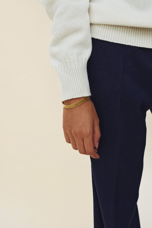 Tricot Col Roulé En Cachemire Blanc Femme – Tricot