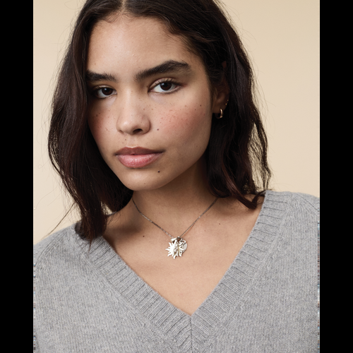 Tricot Col V En Cachemire Gris Femme – Tricot