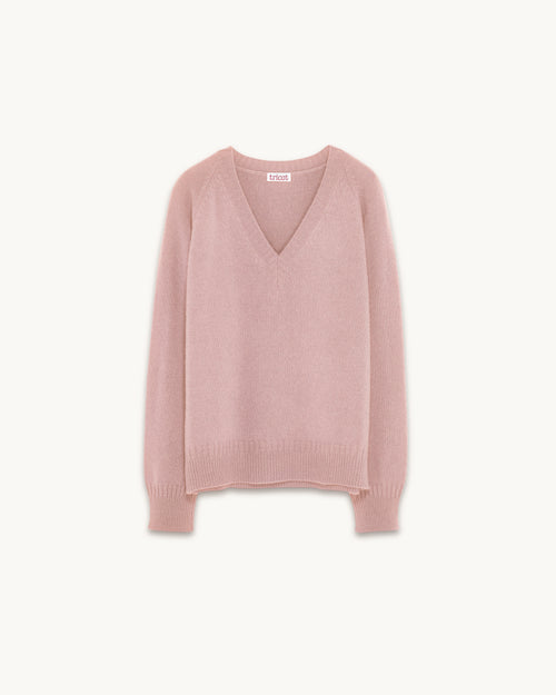 Tricot Col V En Cachemire Nude Homme – Tricot