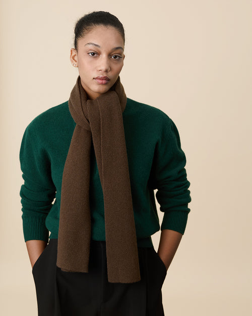 Tricot Écharpe Tricot X Sabah Marron Femme