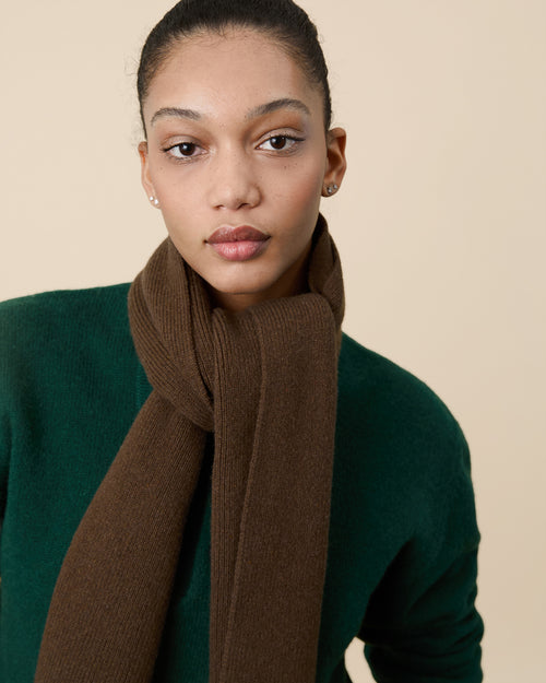 Tricot Écharpe Tricot X Sabah Marron Femme