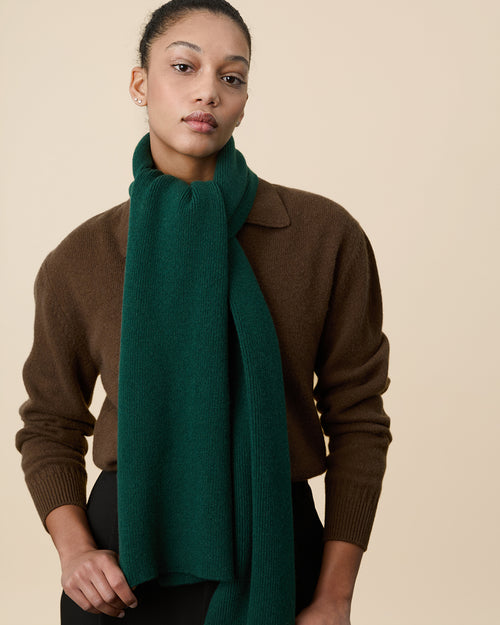 Tricot Écharpe Verte Tricot X Sabah Femme