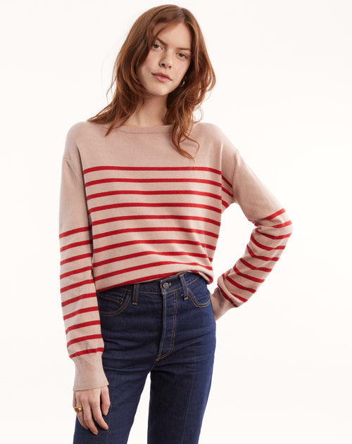 Tricot Marinière Cachemire Et Coton – Tricot