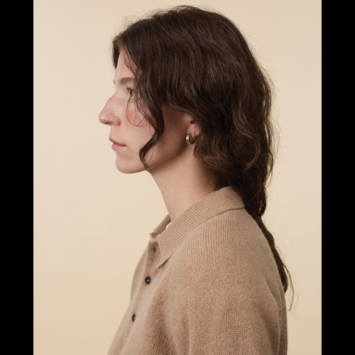 Tricot Polo En Cachemire Camel Femme – Tricot