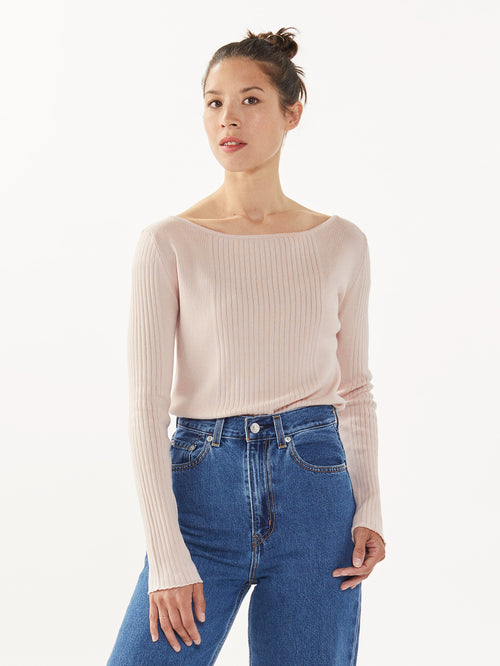 Tricot Pull En Coton Bio Rose Femme – Tricot