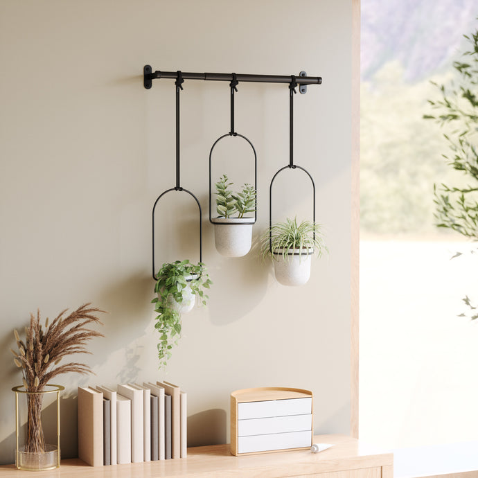 Umbra Ensemble De 3 pots Suspendus Triflora