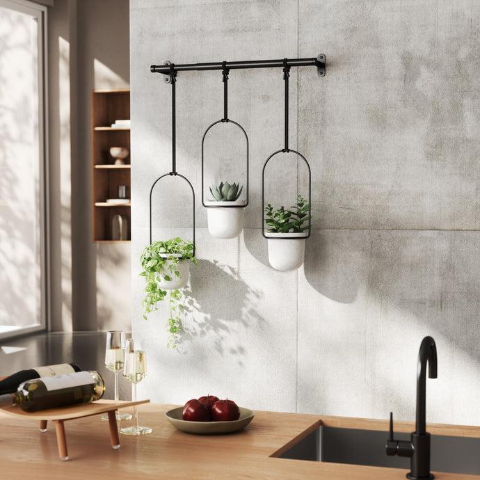 Umbra Ensemble De 3 pots Suspendus Triflora