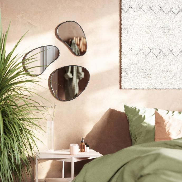 Umbra HUBBA PEBBLE - Jeu De 3 miroirs Muraux
