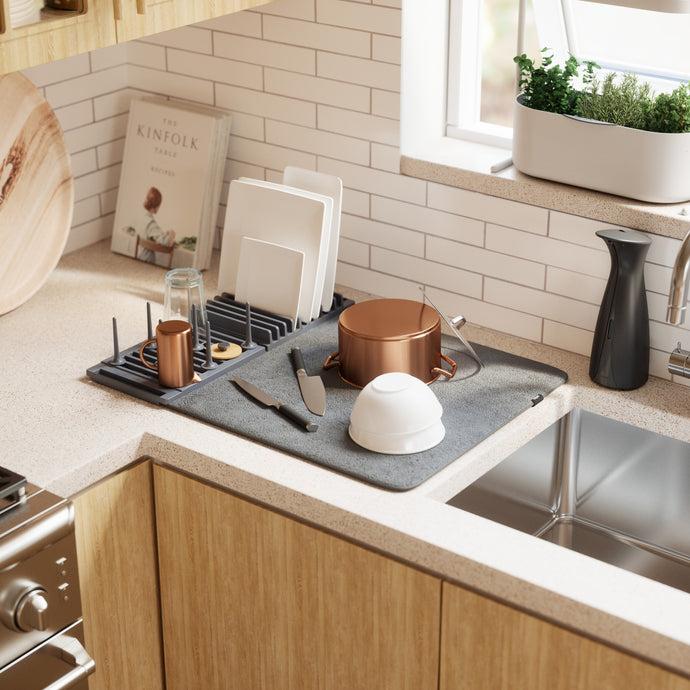 Umbra UDRY PEG - Égouttoir Et Tapis à Vaisselle