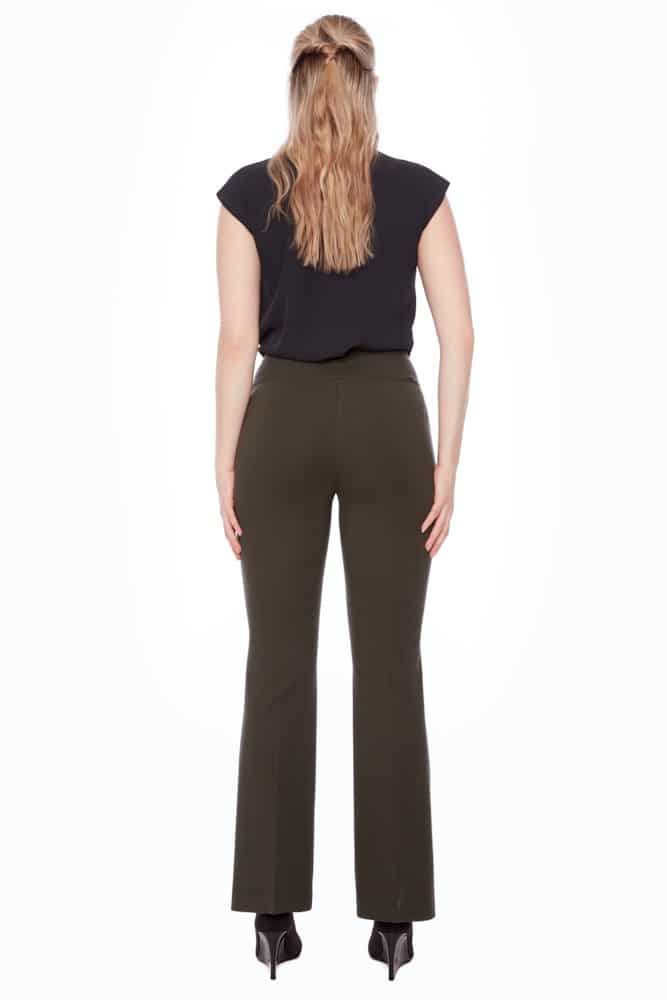 Up Pants PANTALON BOOTCUT PLEINE LONGUEUR EN PONTE SOLIDE