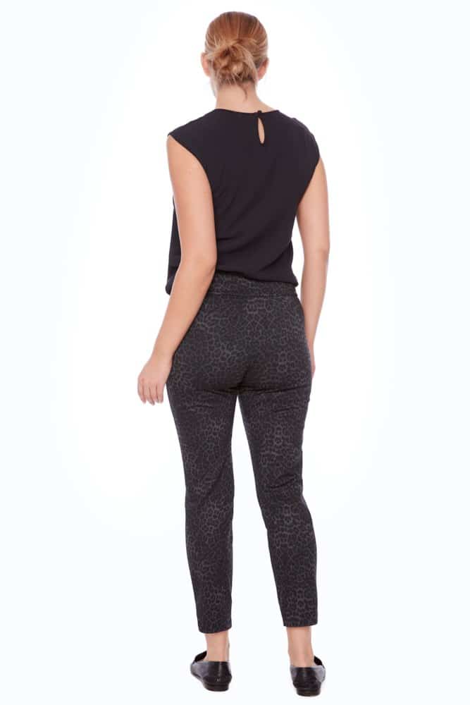 Up Pants PANTALON CHEVILLE EN PONTE À FENTE PÉTALE AMUR