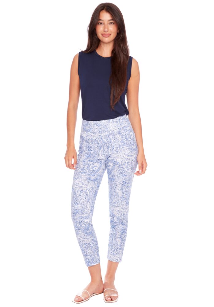 up pants PANTALON CHEVILLE SANTORINI TEXTURED TECHNO