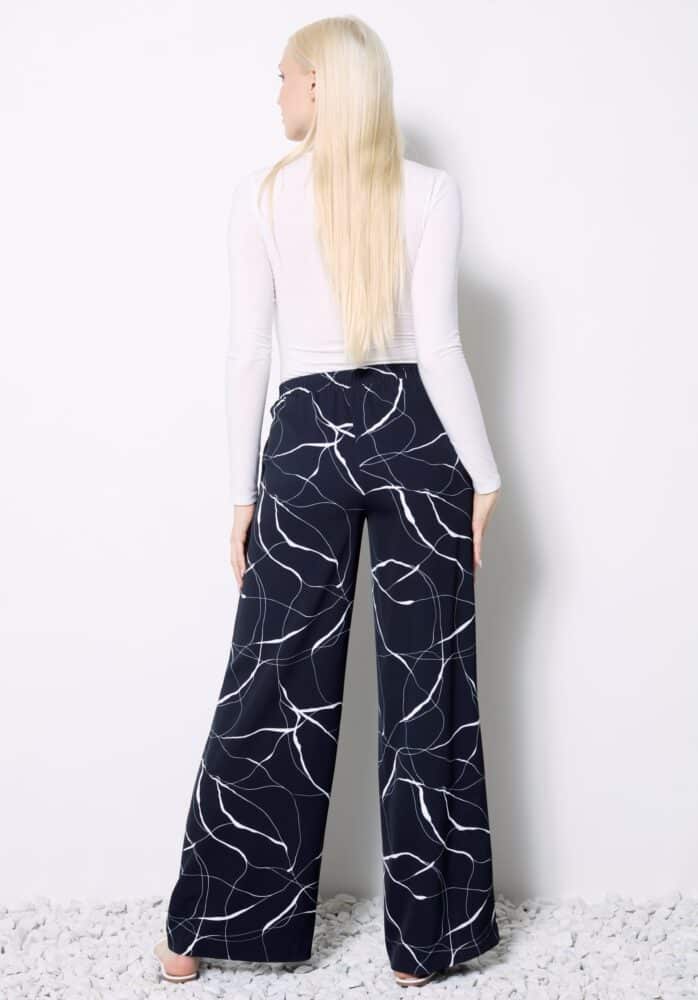 Up Pants PANTALON LARGE EN SOIE VÉGÉTALIENNE MARBRÉE
