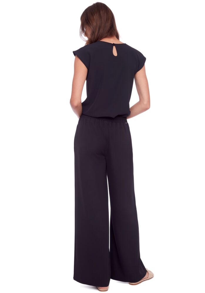 Up Pants PANTALON LARGE EN SOIE VÉGÉTALIENNE SOLIDE