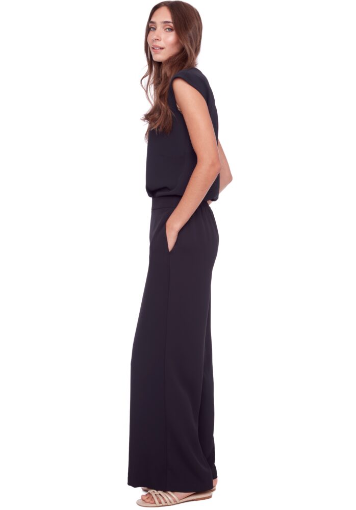 Up Pants PANTALON LARGE EN SOIE VÉGÉTALIENNE SOLIDE