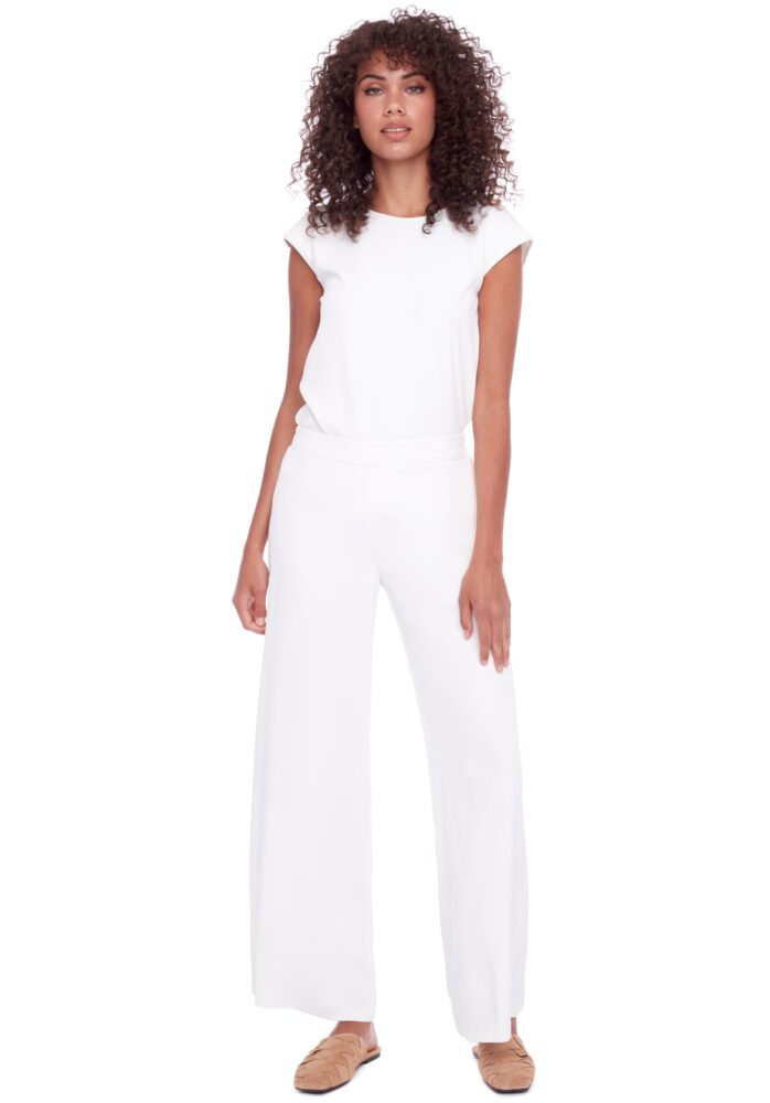 Up Pants PANTALON LARGE EN SOIE VÉGÉTALIENNE SOLIDE
