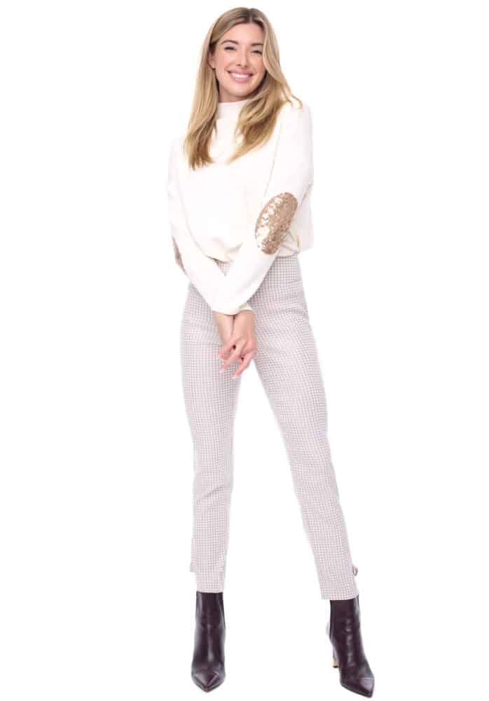 up pants PANTALON SLIM TECHNO BRILLANT À LA CHEVILLE