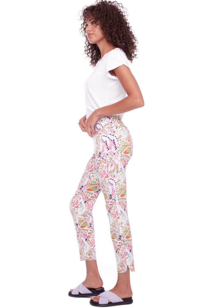 Up Pants PANTALON TECHNO À LA CHEVILLE FENTE PÉTALE PAPILLON