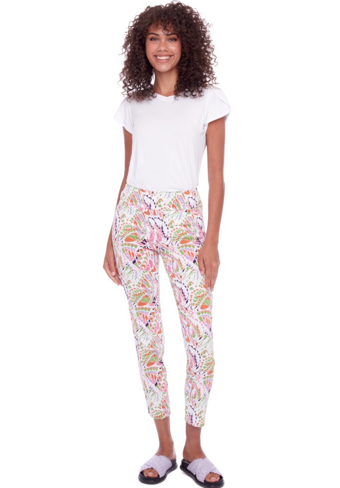 up pants PANTALON TECHNO À LA CHEVILLE FENTE PÉTALE PAPILLON