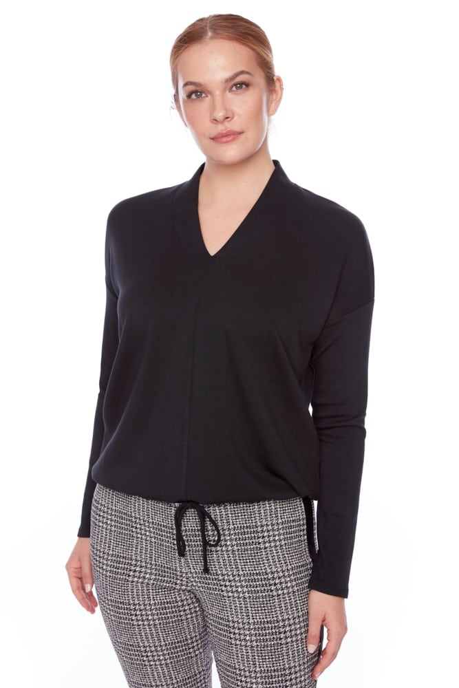 up pants TOP À CORDON DE SERRAGE À COL EN V POUR LE BEURRE