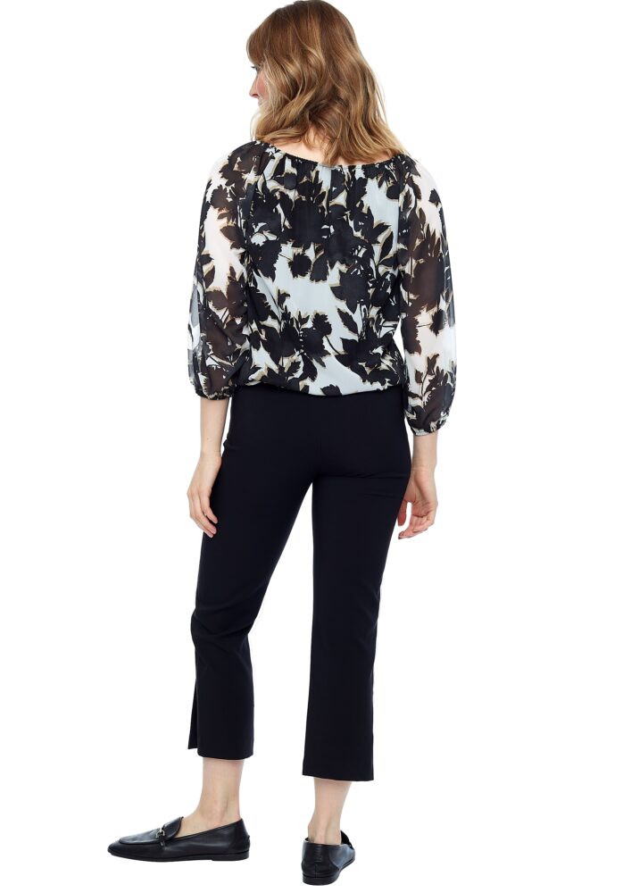 Up Pants TOP À MANCHES LONGUES EN MOUSSELINE DE SOIE SAHARA