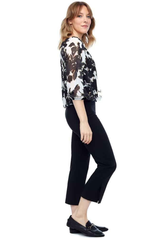 Up Pants TOP À MANCHES LONGUES EN MOUSSELINE DE SOIE SAHARA