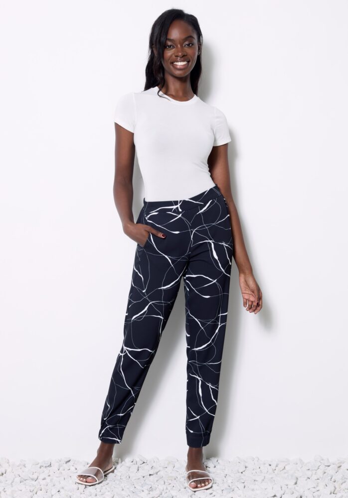 up pants JOGGING EN SOIE VÉGÉTALIENNE MARBRÉE