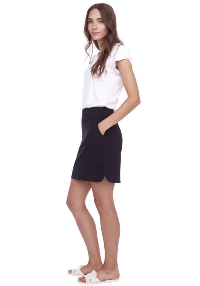 Up Pants JUPE TECHNO SOLIDE À FENTE PÉTALE