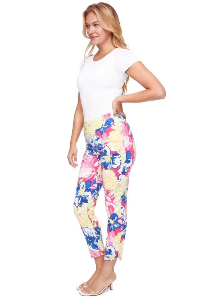 Up Pants MAUI PETAL-SLIT TECHNO ANKLE PANTALON