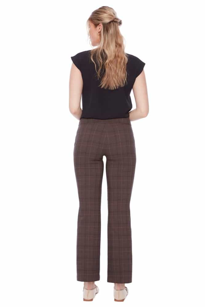 Up Pants PANTALON BOOTCUT TECHNO À CARREAUX VINLEE