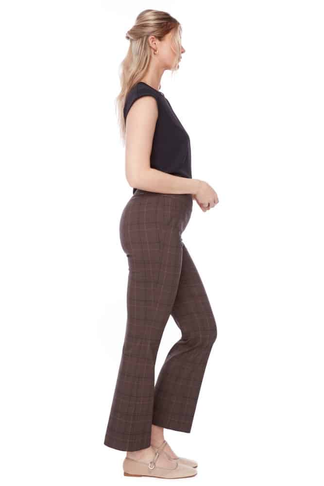 Up Pants PANTALON BOOTCUT TECHNO À CARREAUX VINLEE