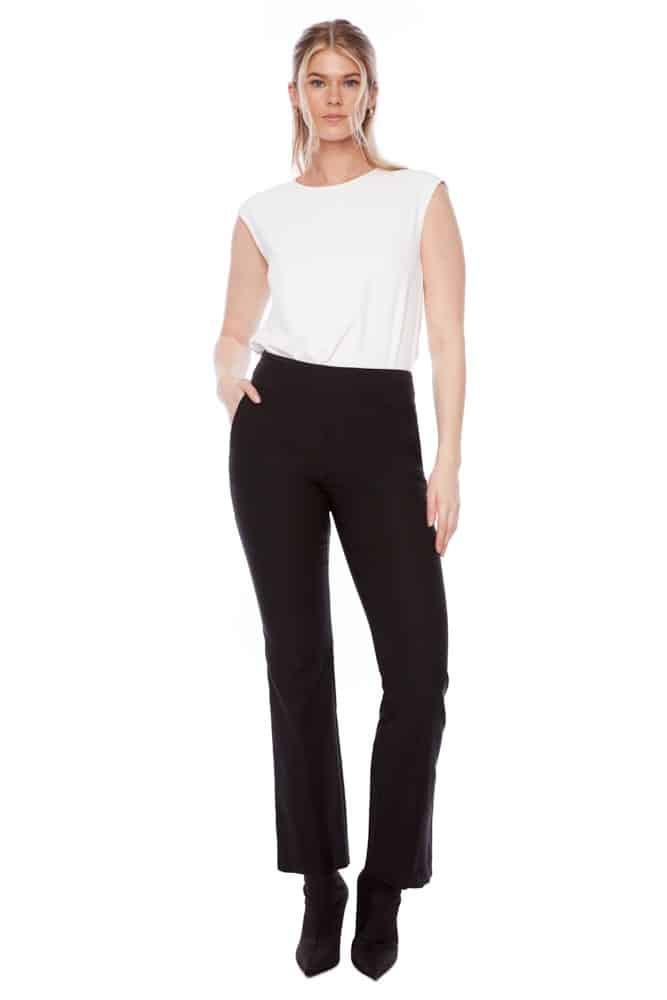 up pants PANTALON BOOTCUT TECHNO NOIR