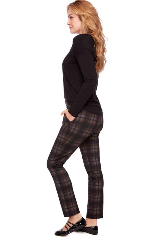 Up Pants PANTALON COMPLET BALLINA PLAID PONTE