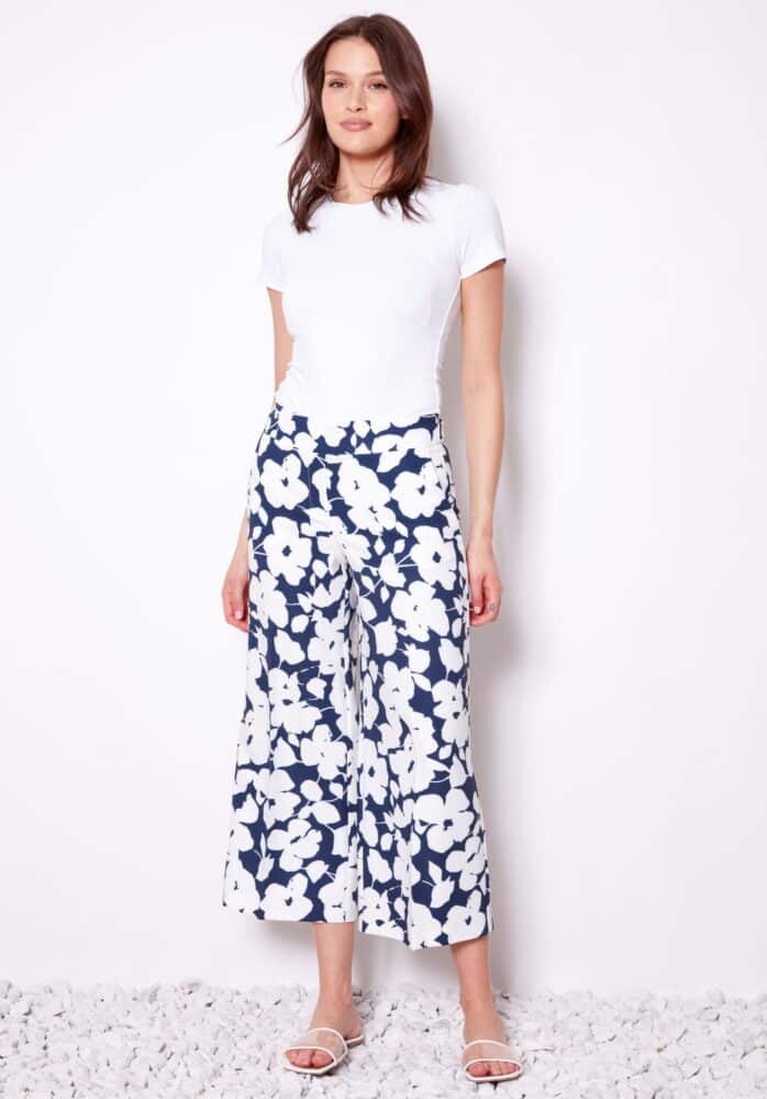 Up Pants PANTALON COURT À JAMBE LARGE POPPY AMALFI