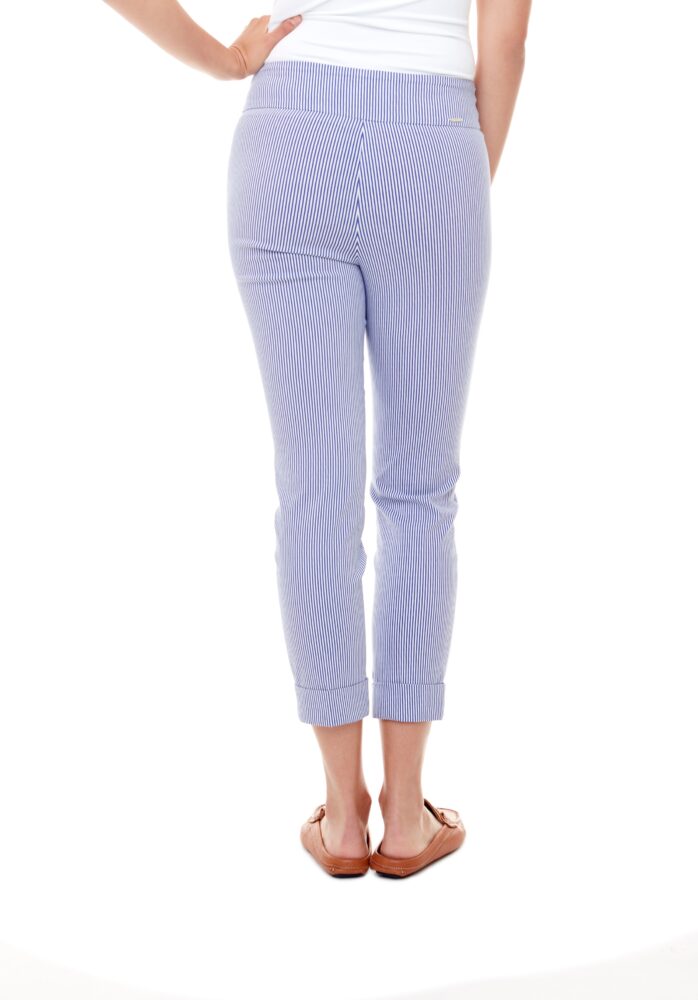 Up Pants PANTALON COURT À RAYURES BLEUES