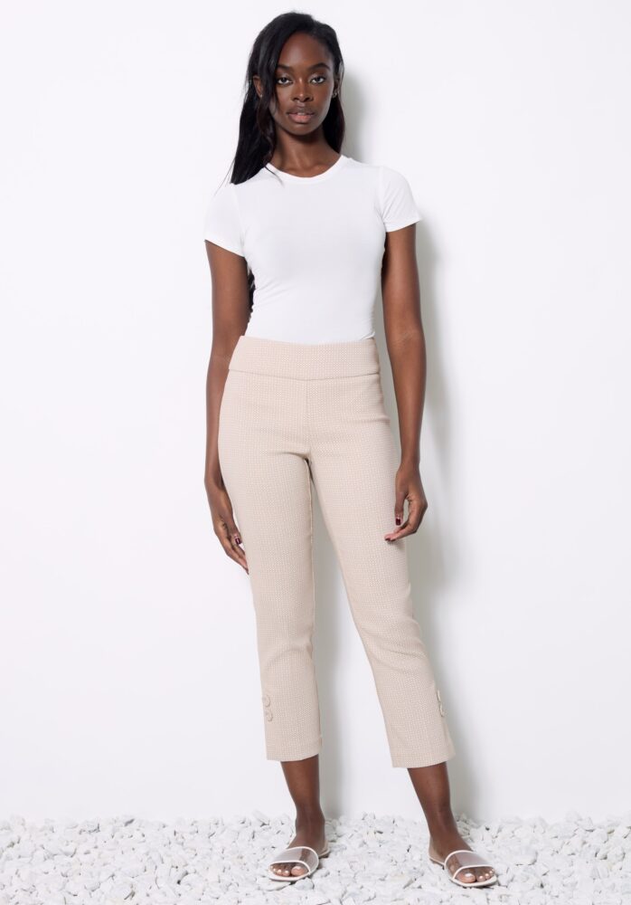 up pants PANTALON CROISÉ TECHNO TEXTURÉ PANAMA