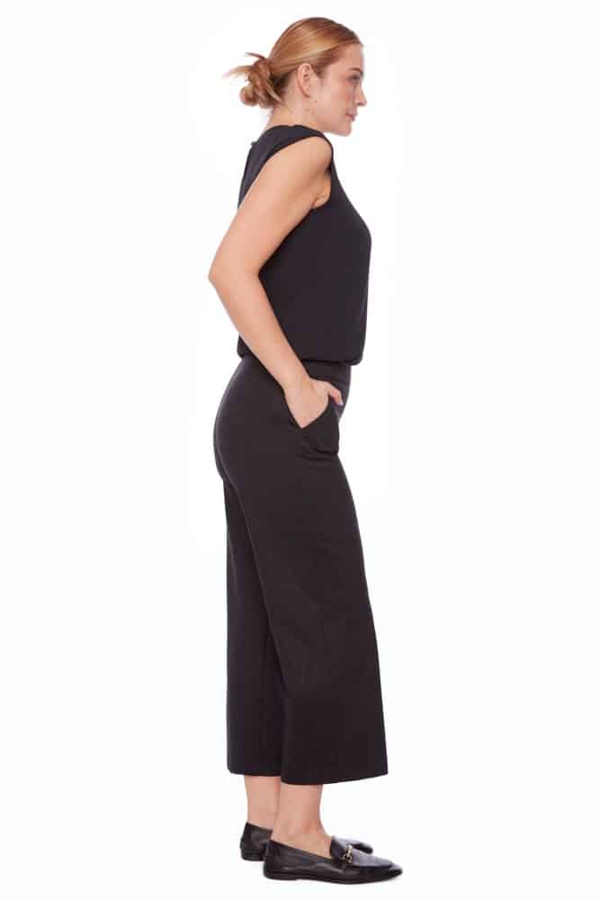 Up Pants PANTALON GAUCHO EN PONTE NOIR HOVE