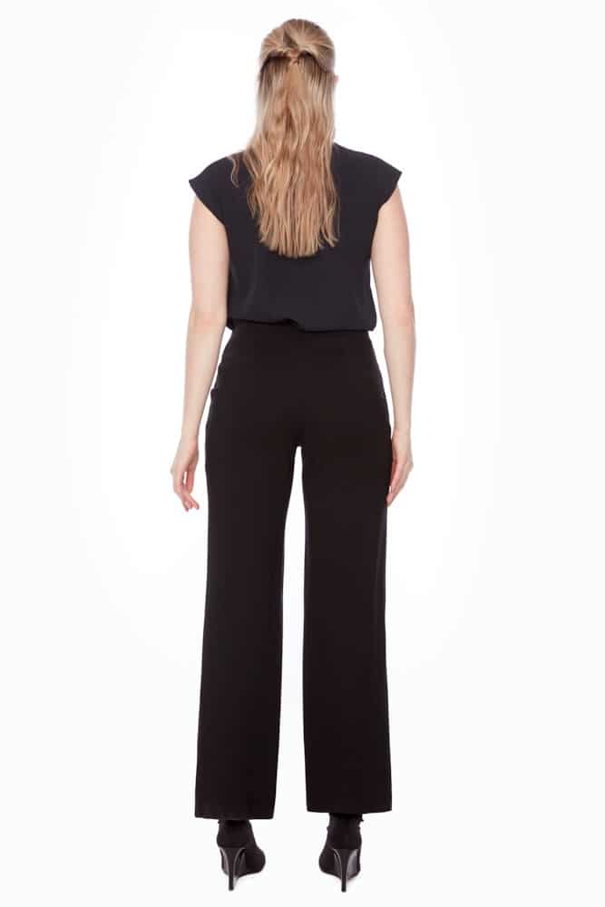 Up Pants PANTALON LARGE EN PONTE SOLIDE