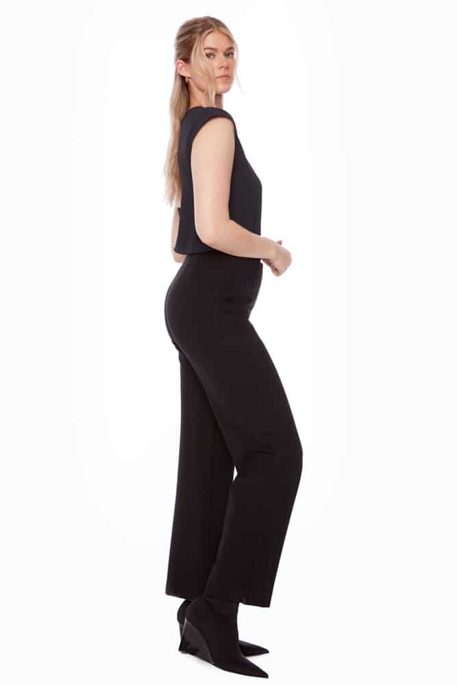 Up Pants PANTALON LARGE EN PONTE SOLIDE