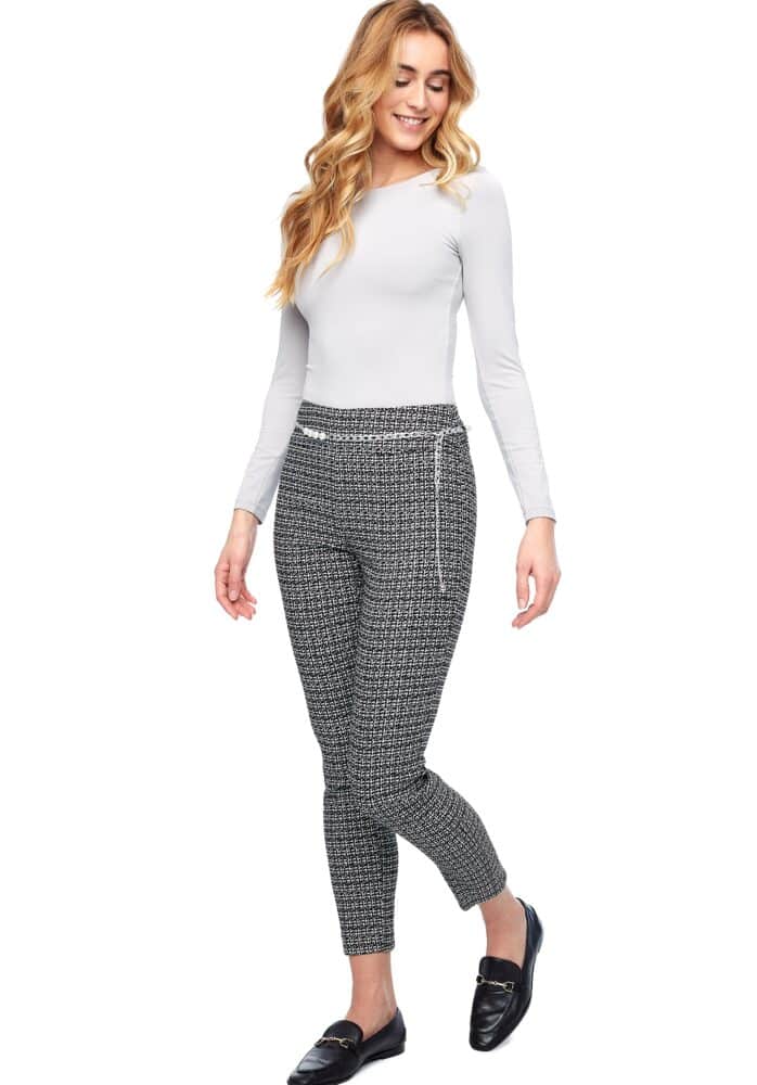 up pants PANTALON SLIM ÉTINCELANT À LA CHEVILLE