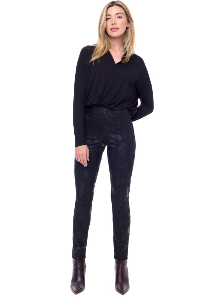 up pants PANTALON SLIM INTÉGRAL FLORA PONTE