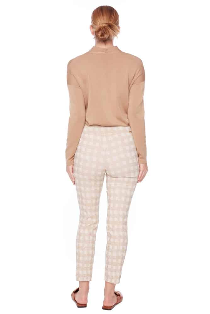 Up Pants PANTALON TECHNO À CARREAUX ÉCRUS