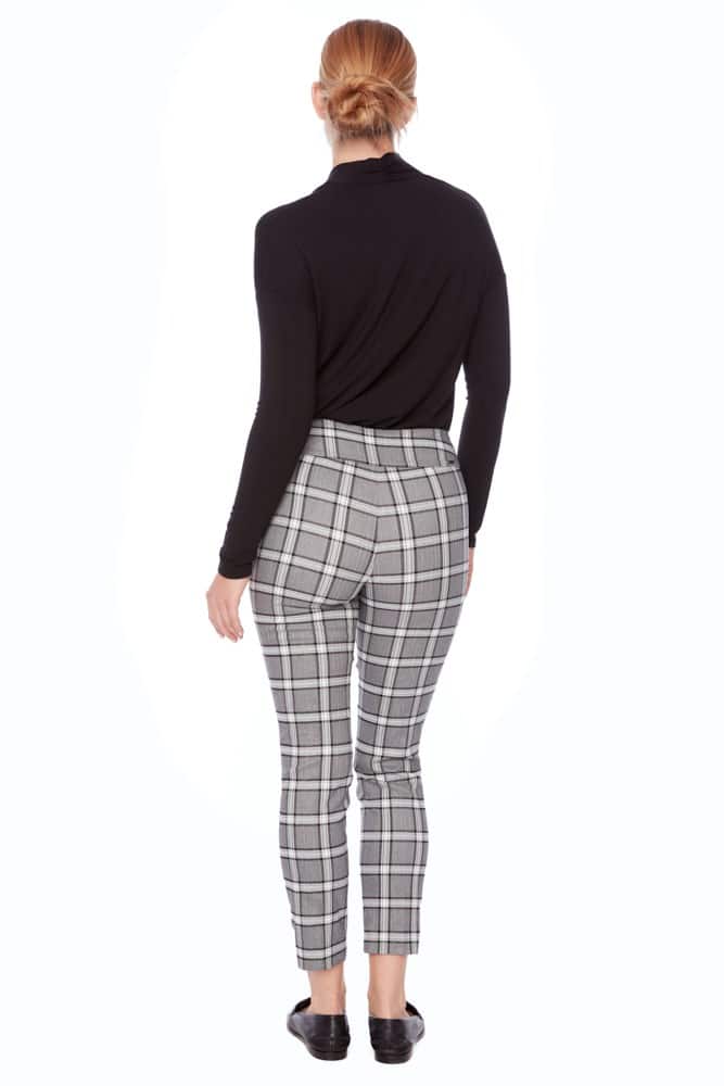 Up Pants PANTALON TECHNO À CARREAUX MÉTALLIQUES