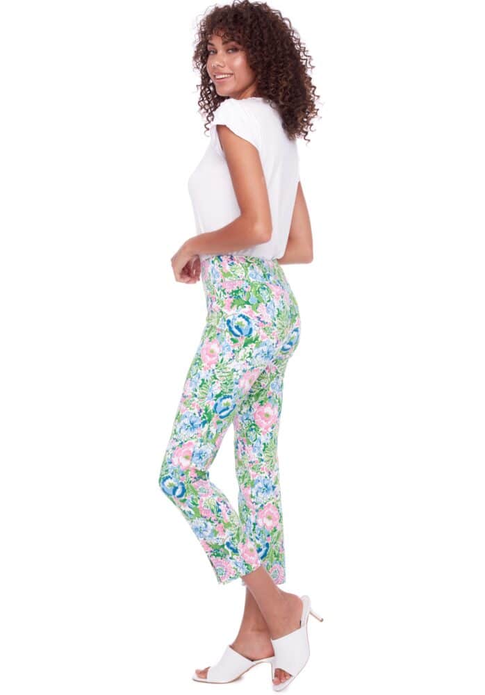 Up Pants PANTALON TECHNO À FENTE FRONTALE BOUQUET