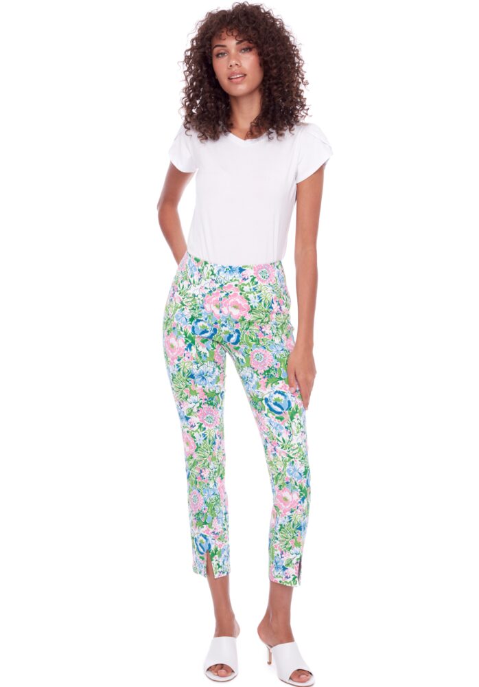 up pants PANTALON TECHNO À FENTE FRONTALE BOUQUET