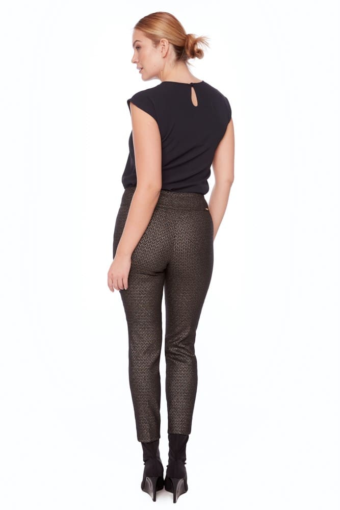 Up Pants PANTALON TECHNO À FENTE PÉTALE GOLDY